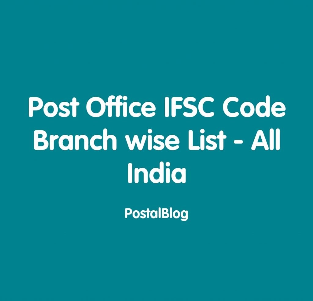 post-office-ifsc-code-2023-updated-indiapost