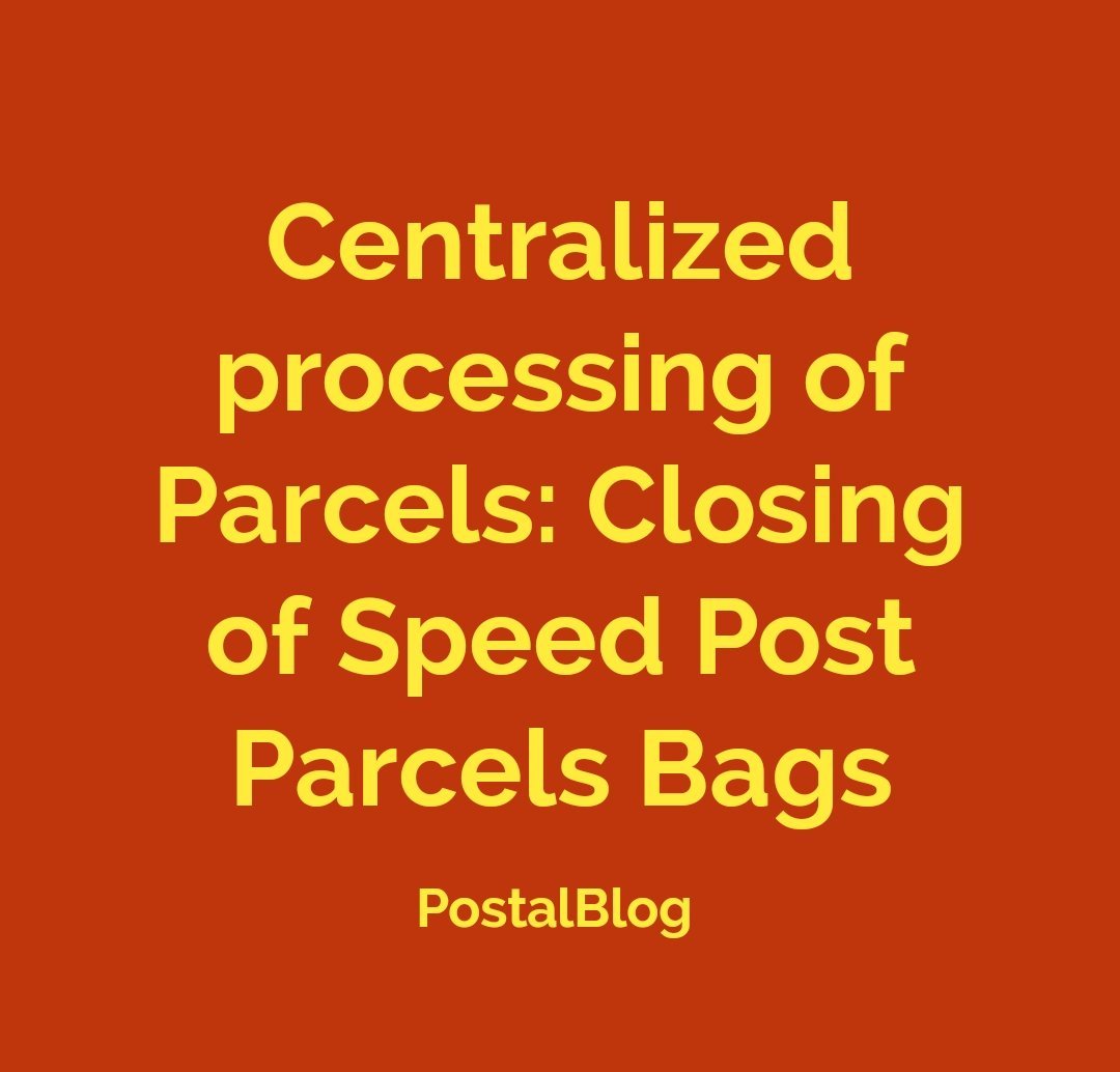 Closing of Speed Post Parcels Bag