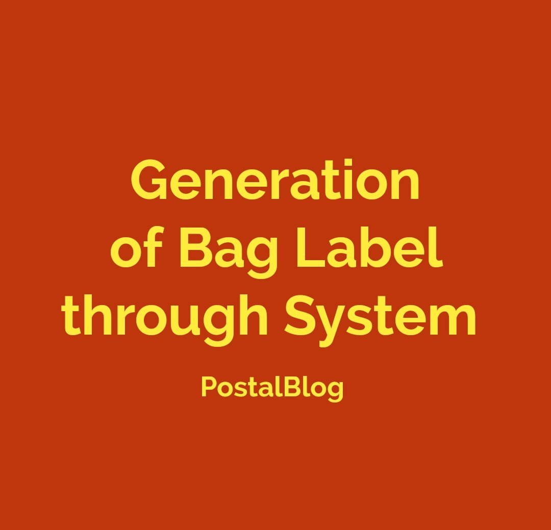 Generation of Bag Label through System